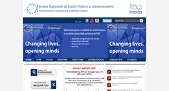 Desktop Screenshot of comunicare.snspa.ro