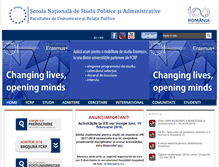 Tablet Screenshot of comunicare.snspa.ro